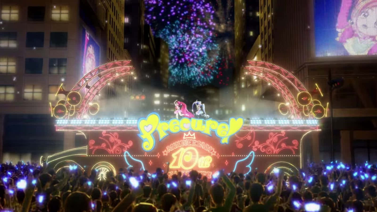 Vocaloid Hatsune Miku Anime Concert Stage Background