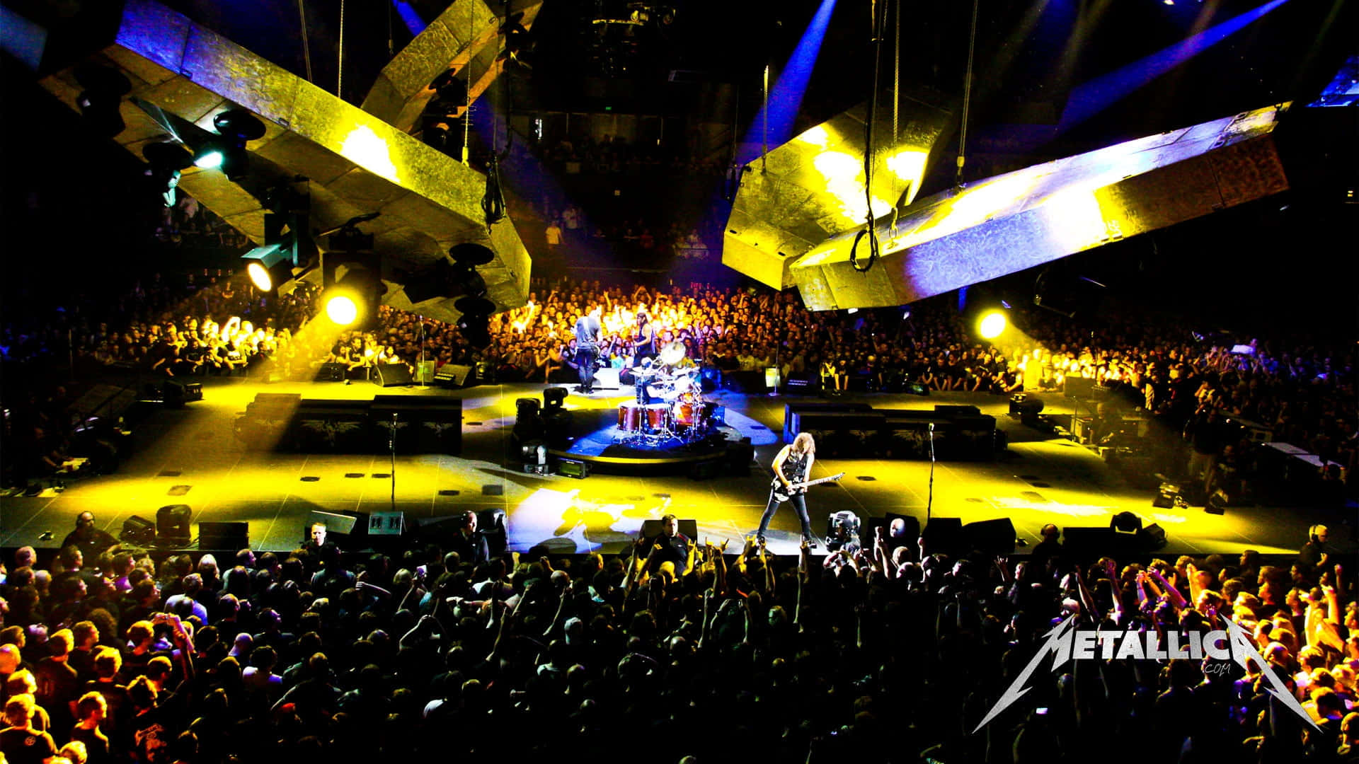 Metallicaworld Magnetic Tour Konsertscen Bakgrund.
