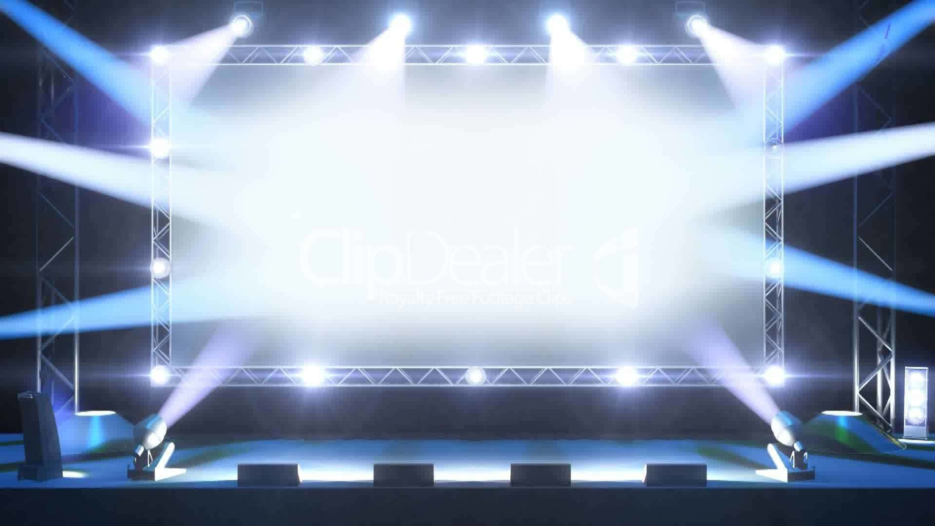 Bright White Lights Concert Stage Background