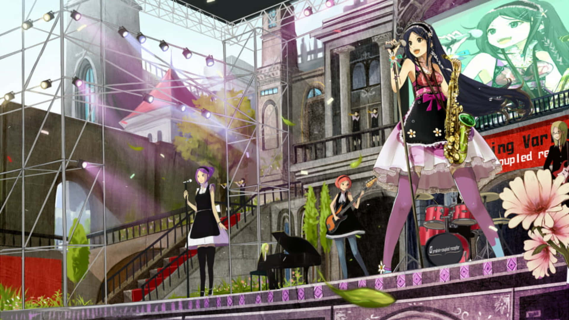 Kessoku Band Anime Concert Stage Background