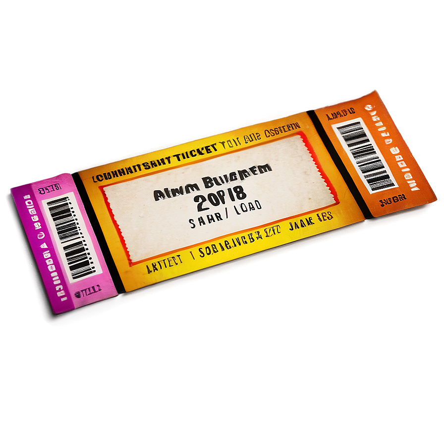 Concert Ticket Png 05252024 PNG