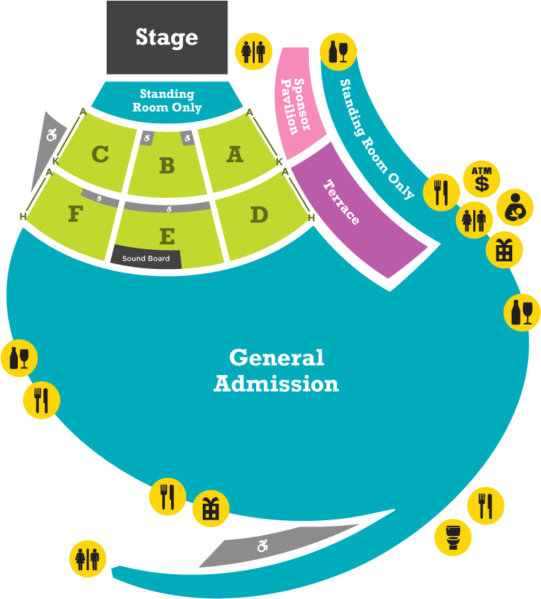 Concert Venue Layout Map PNG