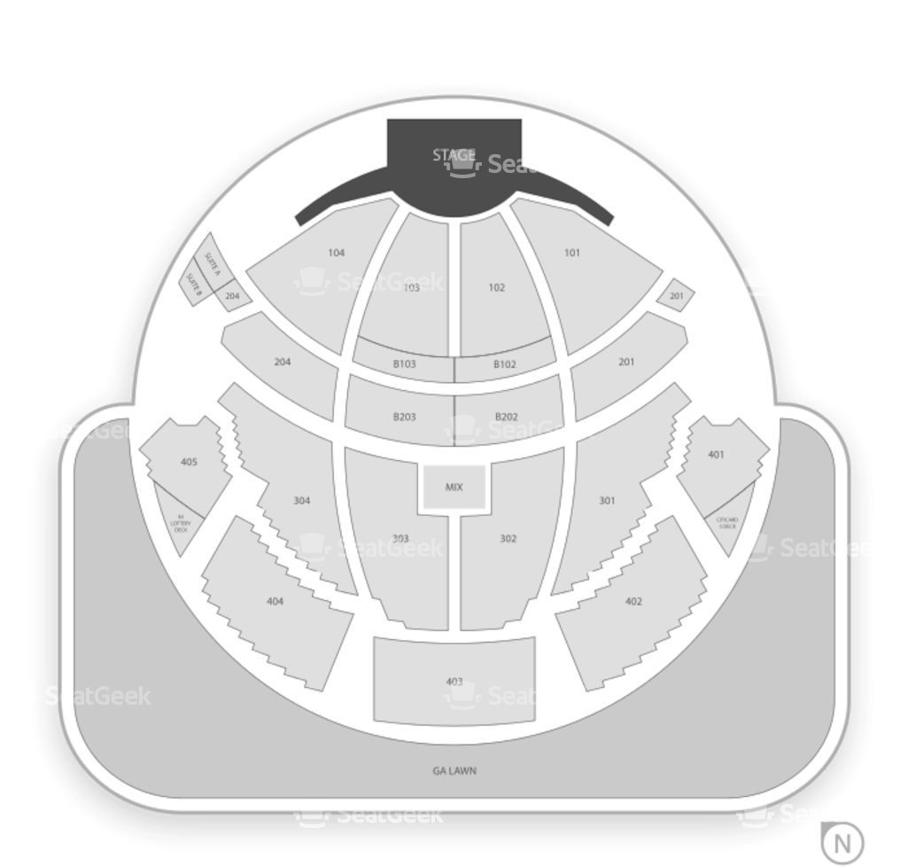 Concert Venue Seating Chart PNG