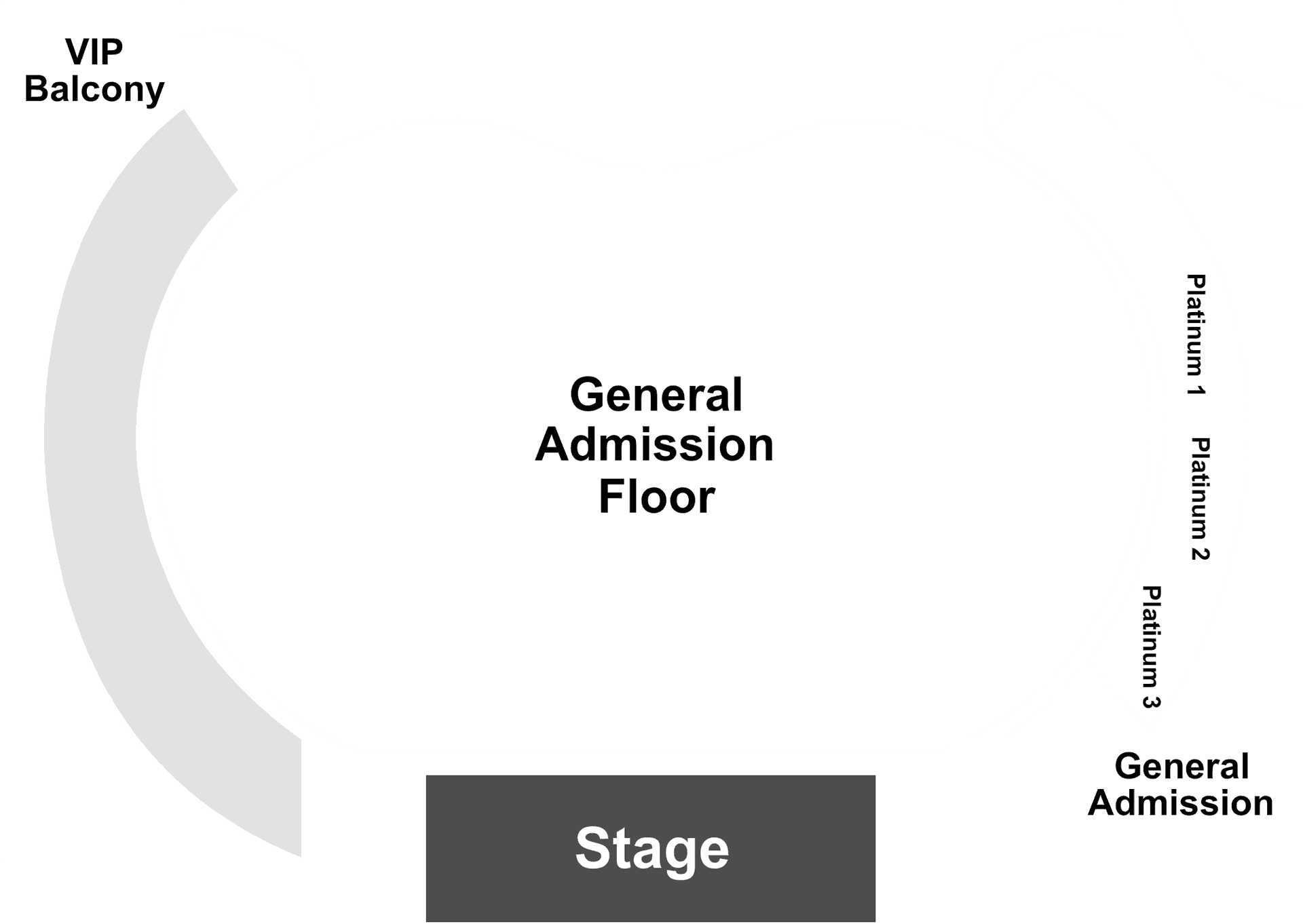 Concert Venue Seating Layout PNG
