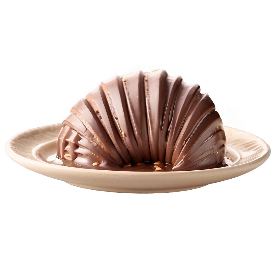 Concha With Nutella Spread Png Mrb28 PNG