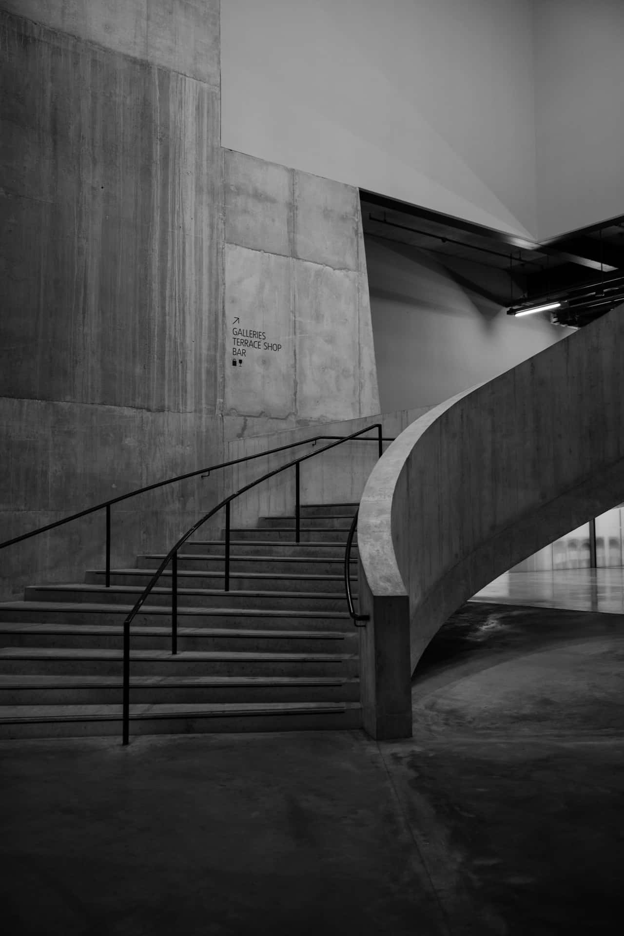 Concrete Staircase_ Grunge Aesthetic.jpg Wallpaper