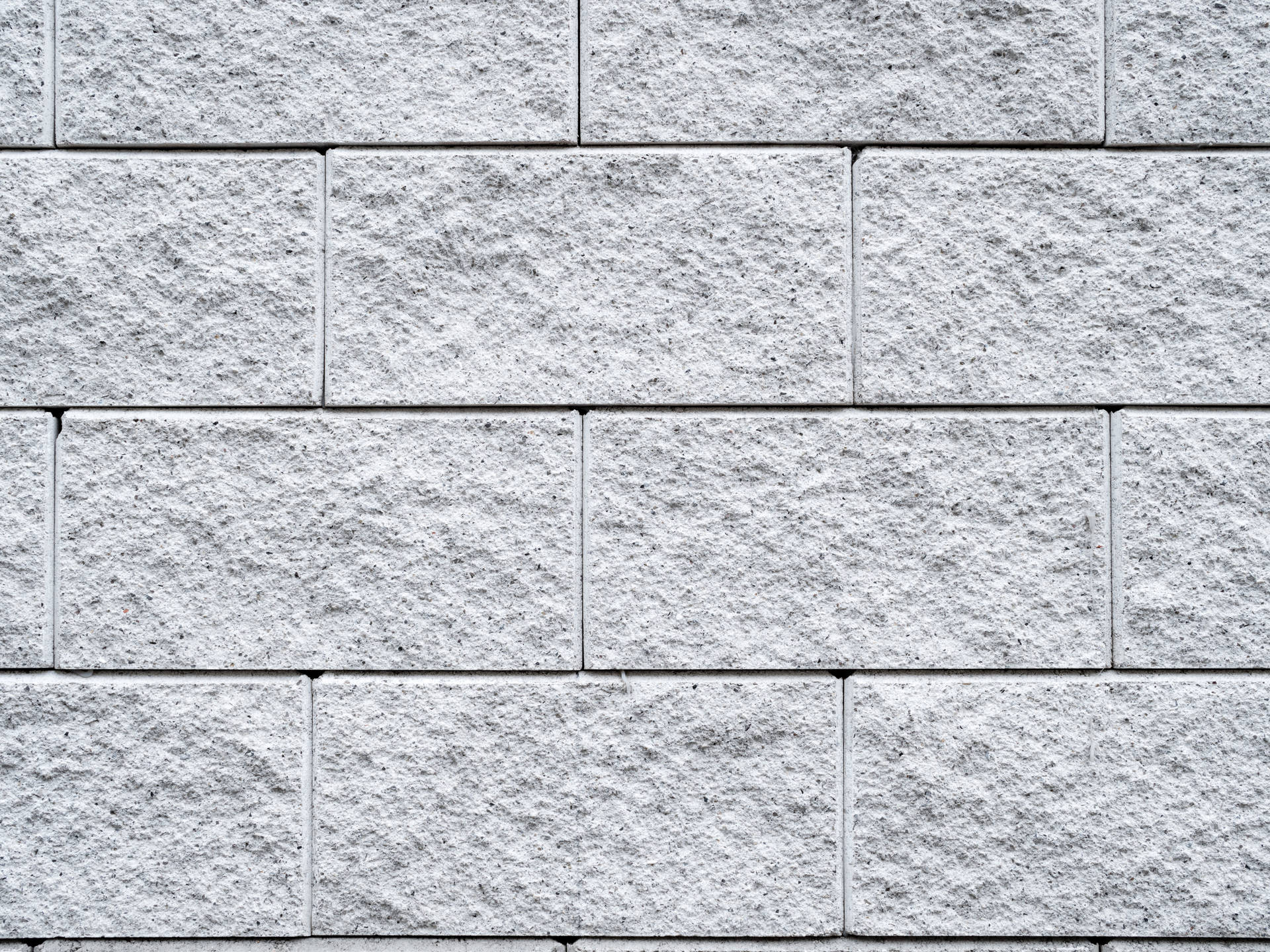 Concrete Texture Close-Up White Brick Wallpaper
