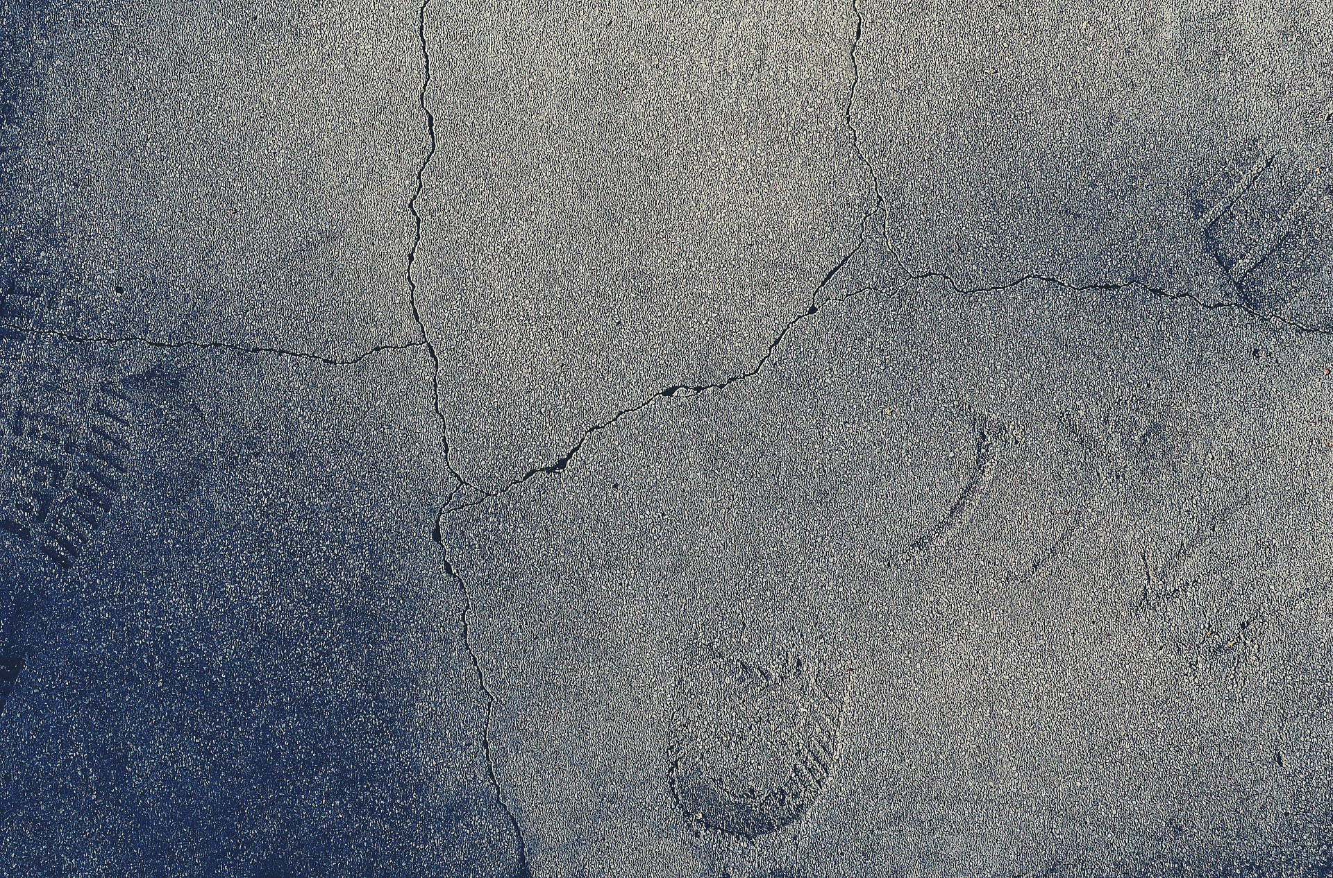 Concrete Texture Footprints On Cement Wallpaper