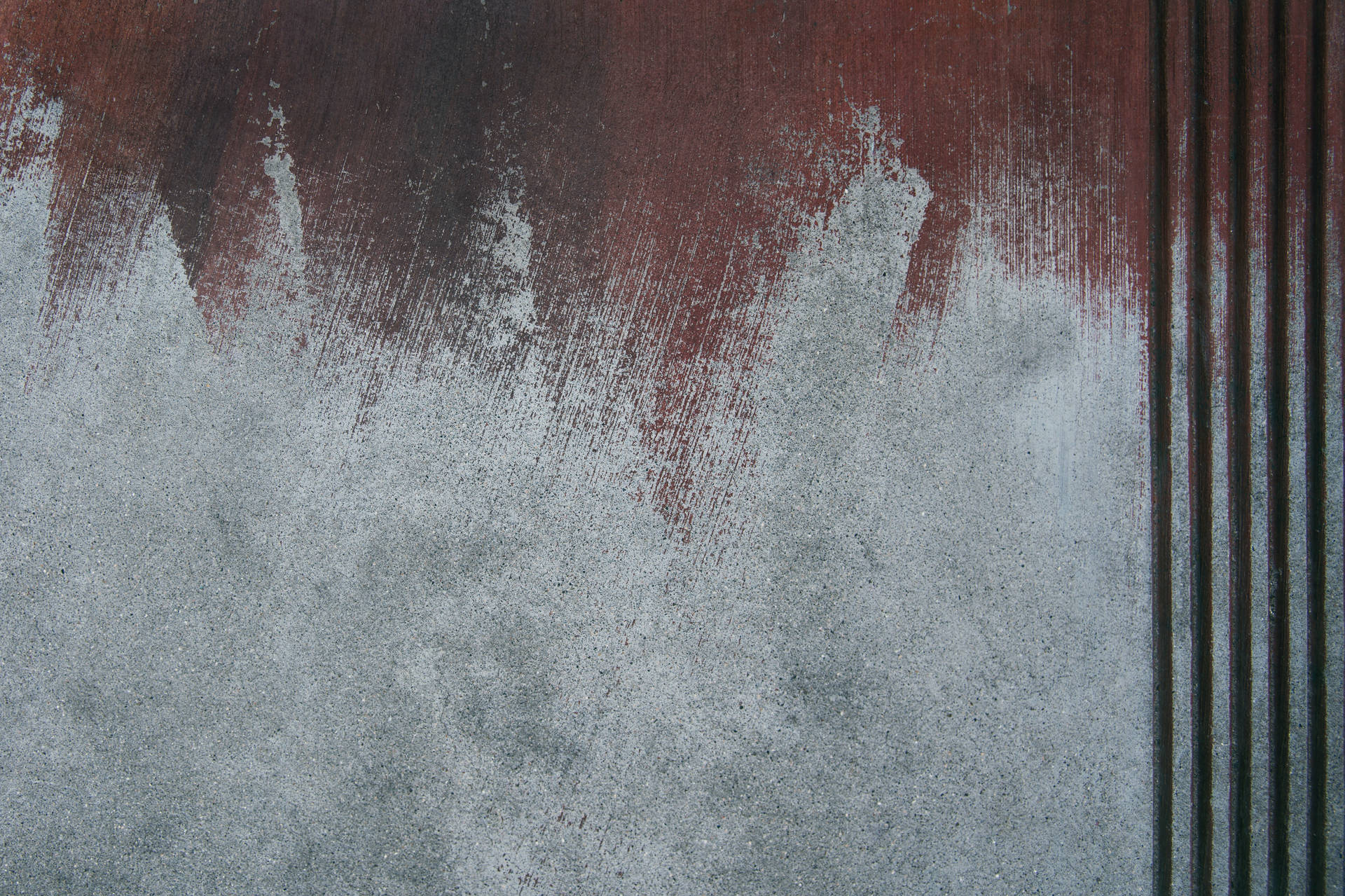 Concrete Texture Half-Painted Wall Wallpaper
