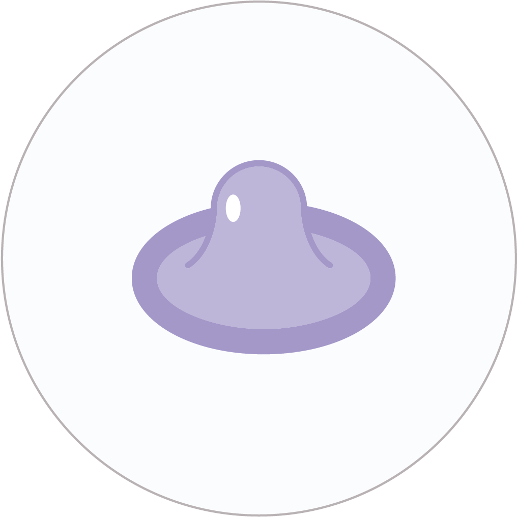 Condom Icon Purple PNG