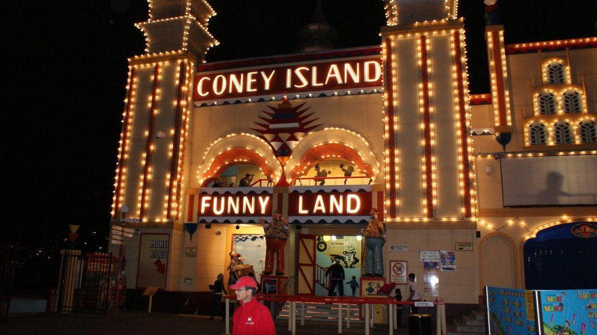 Coney Island Funny Land Wallpaper