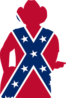Confederate Cowboy Silhouette PNG