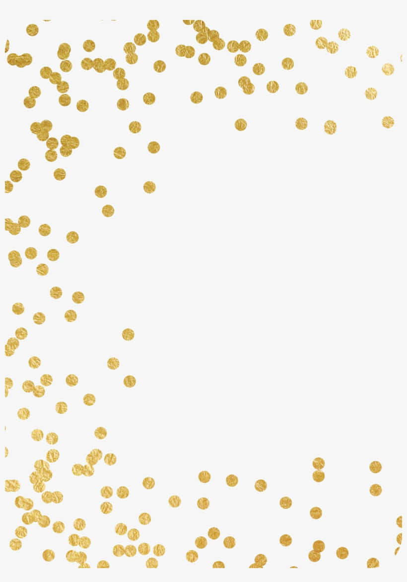 Gold Circle Confetti Background 820 x 1170 Background