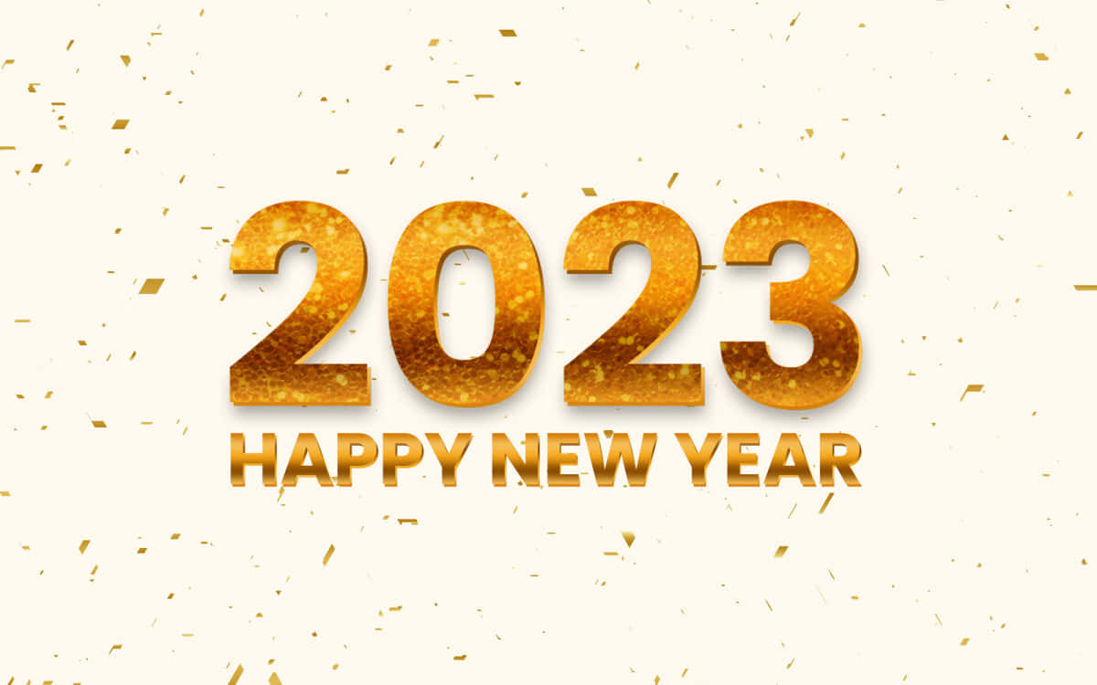 2023 New Year Confetti Background