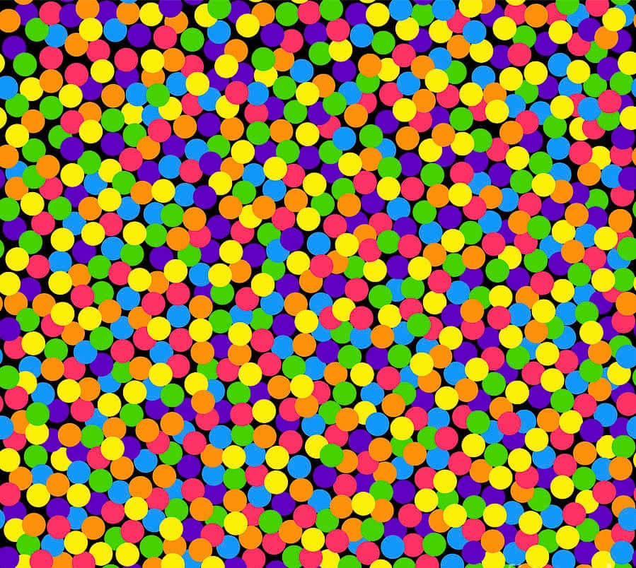 Messy Circle Confetti Background