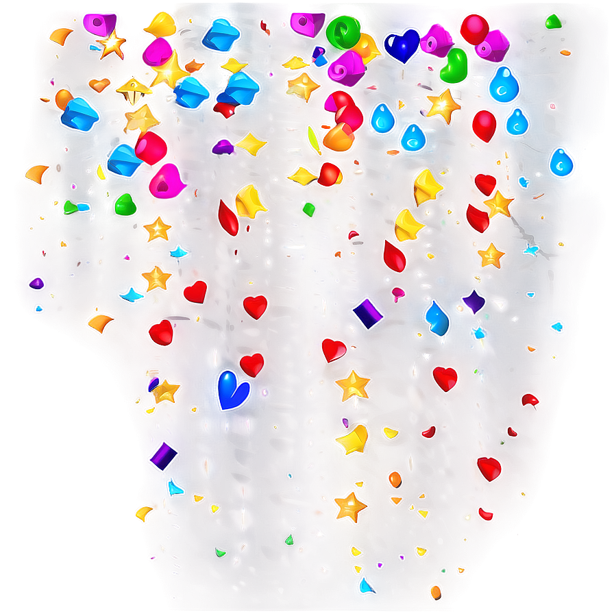 Confetti Rain Png 04292024 PNG