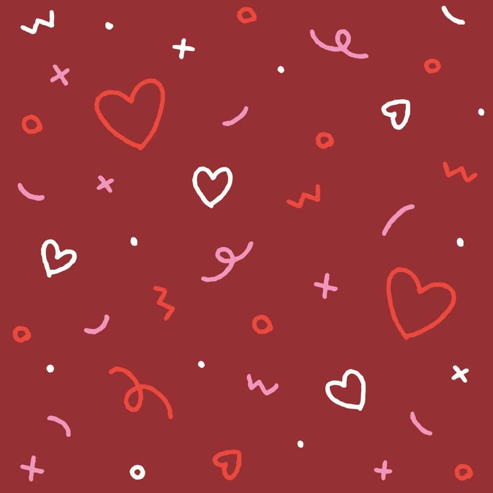 Confetti Sprinkle Sparkle Shine Shape Aesthetic Valentine's Day Wallpaper