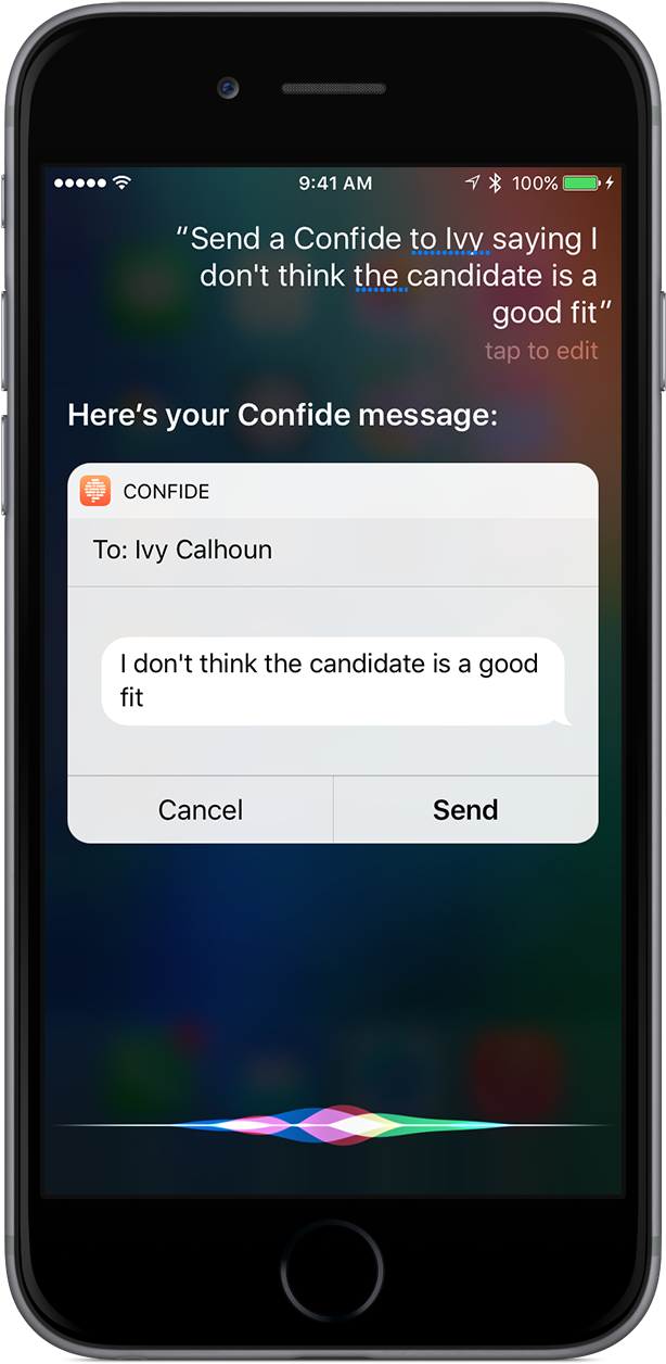 Confide Messagei Phone Screen PNG