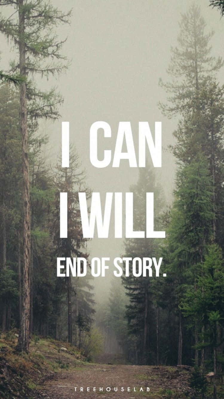 I Can I Will Confidence Quote Wallpaper