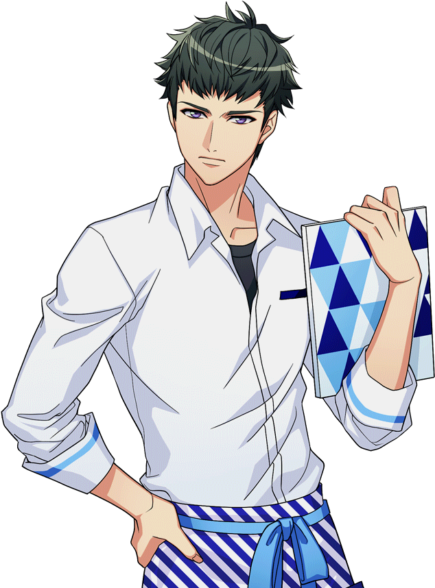 Confident Anime Character With Towel PNG