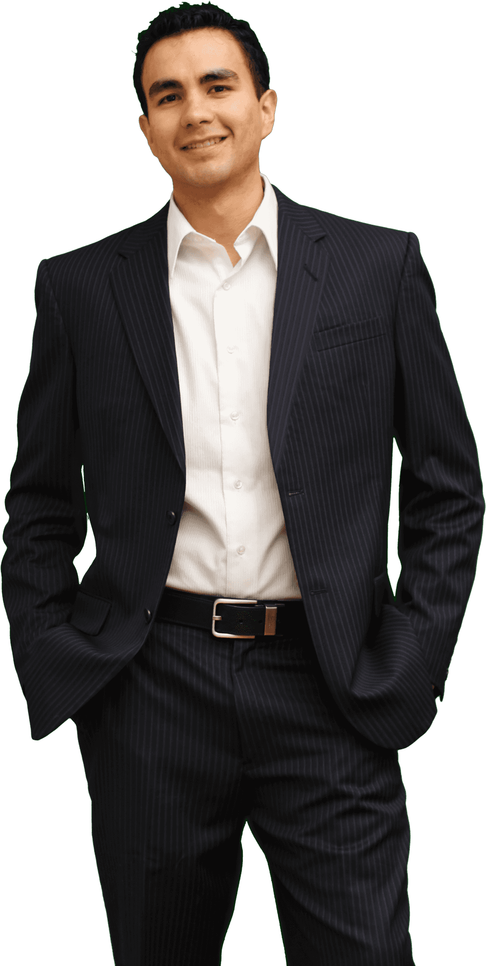 Confident Businessman Pose PNG