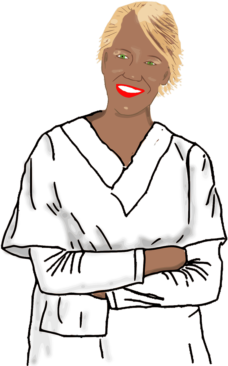 Confident Businesswoman Illustration PNG