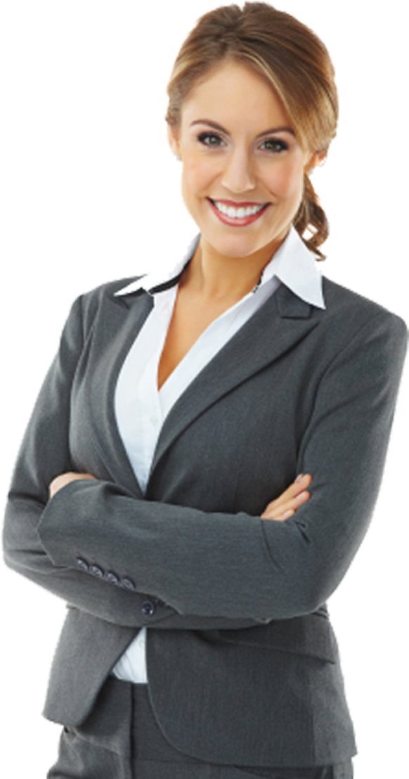 Confident Businesswoman Portrait PNG