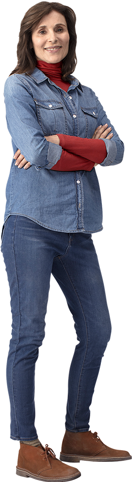 Confident Casual Denim Outfit PNG