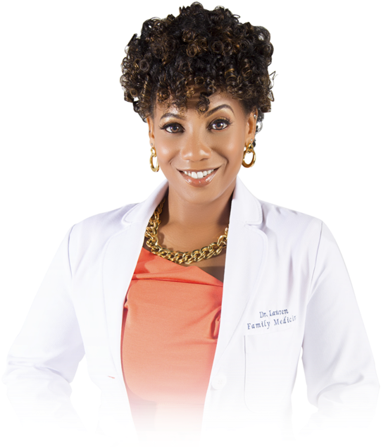 Confident Female Physician Portrait PNG