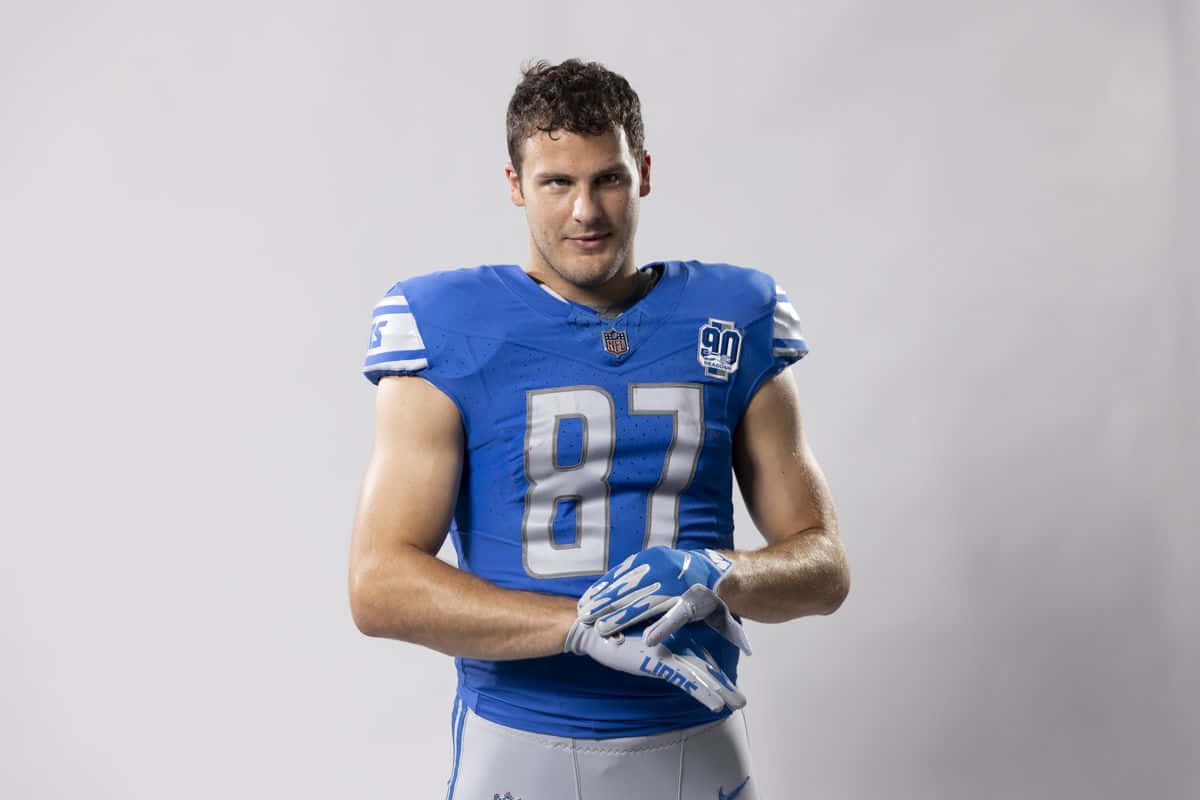 Confident Football Player Portrait87 Wallpaper