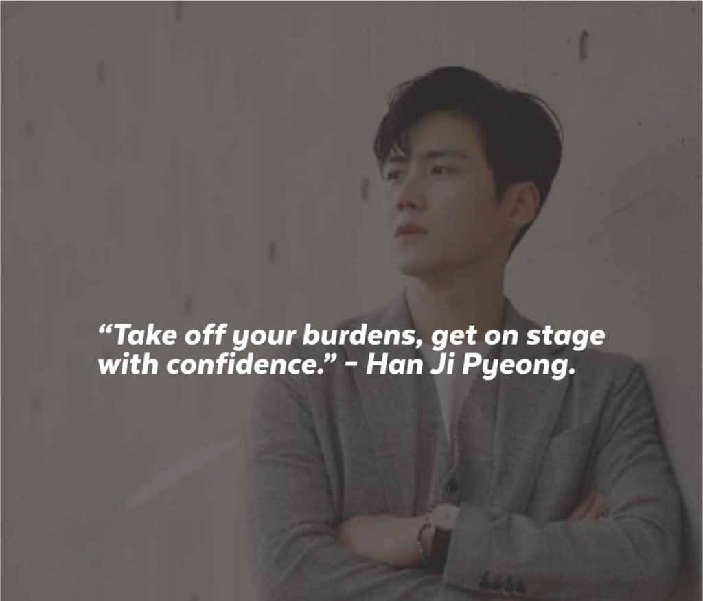 Confident Man Inspiring Quote Wallpaper