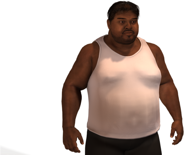 Confident Man Standing Pose PNG