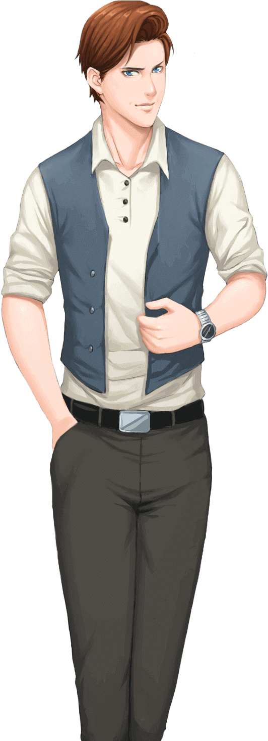 Confident Man Standing Pose PNG