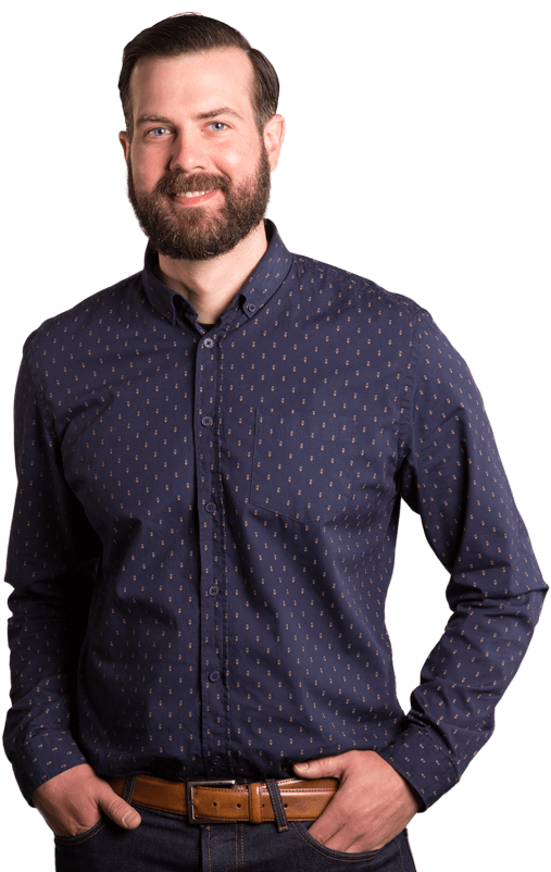 Confident Manin Polka Dot Shirt PNG