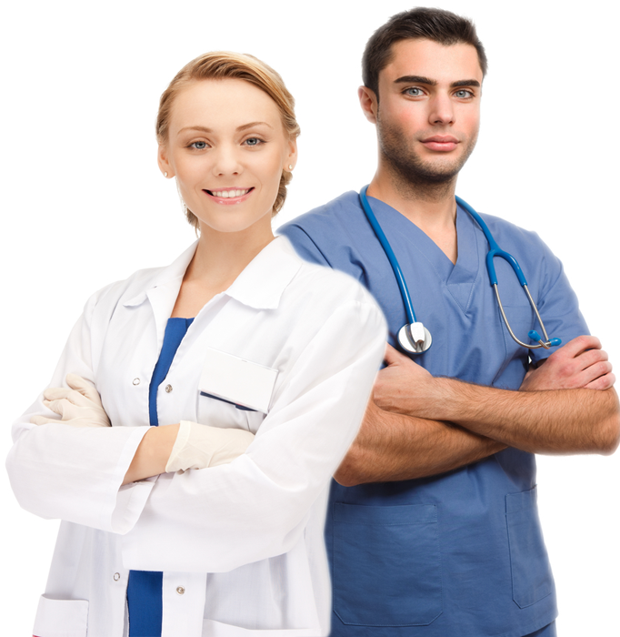 Confident Medical Professionals Posing.png PNG