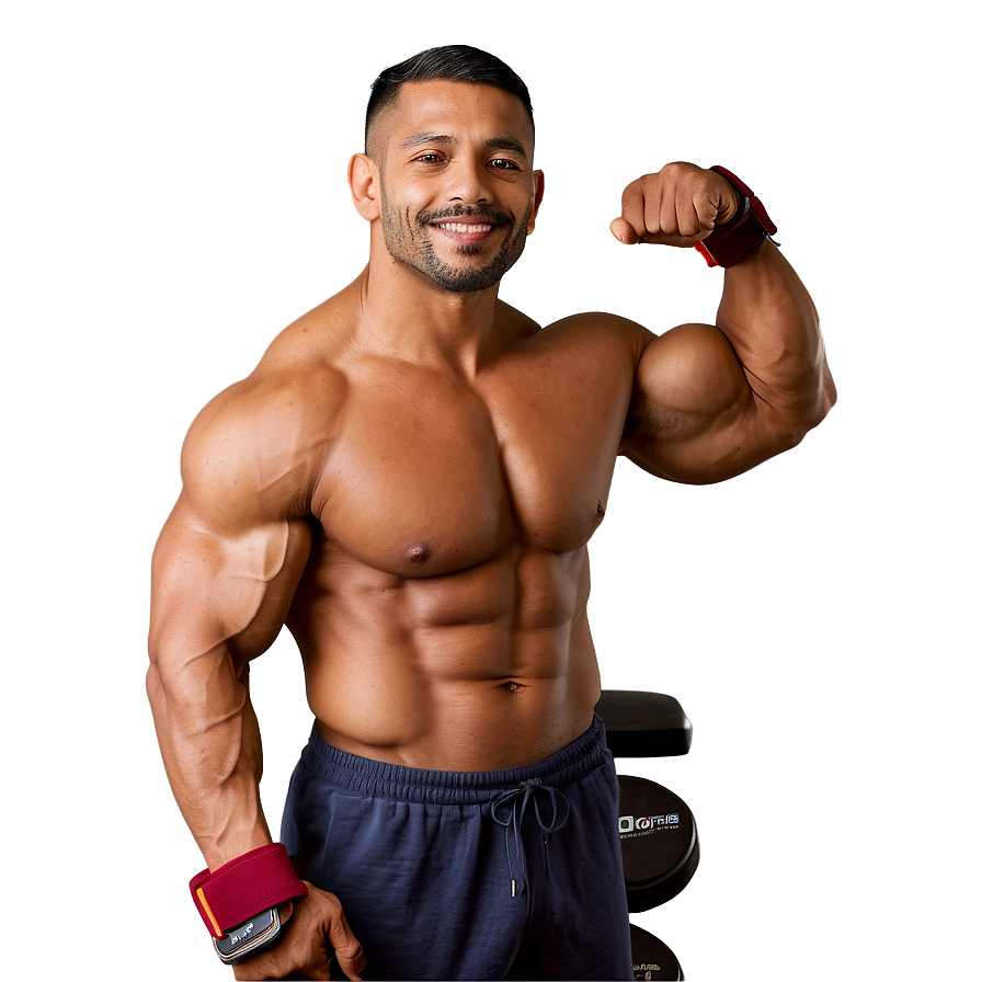 Confident Muscle Man Png Imi PNG