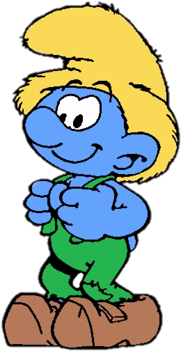 Confident Smurf Standing PNG