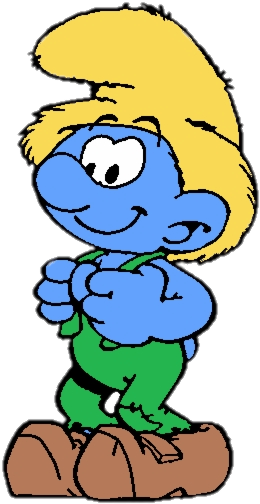 Download Confident Smurf Standing | Wallpapers.com