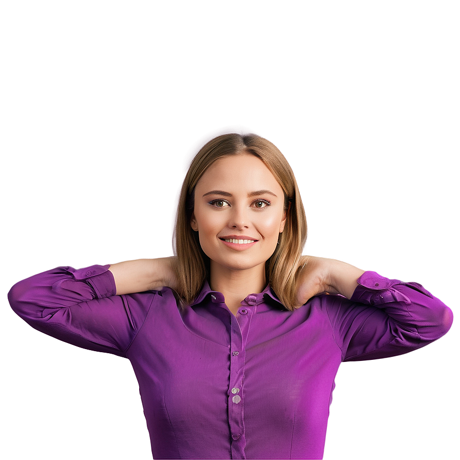 Confident Woman Pose Png Olm61 PNG