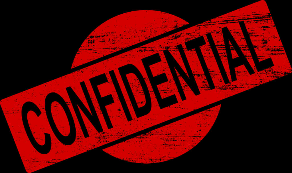 Confidential Stamp Graphic PNG