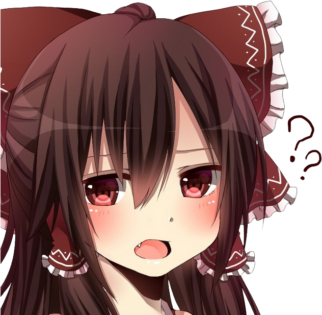 Confused Anime Girl Expression PNG