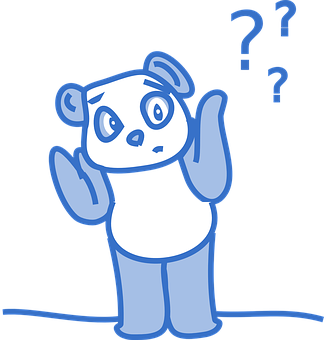 Confused Cartoon Panda PNG