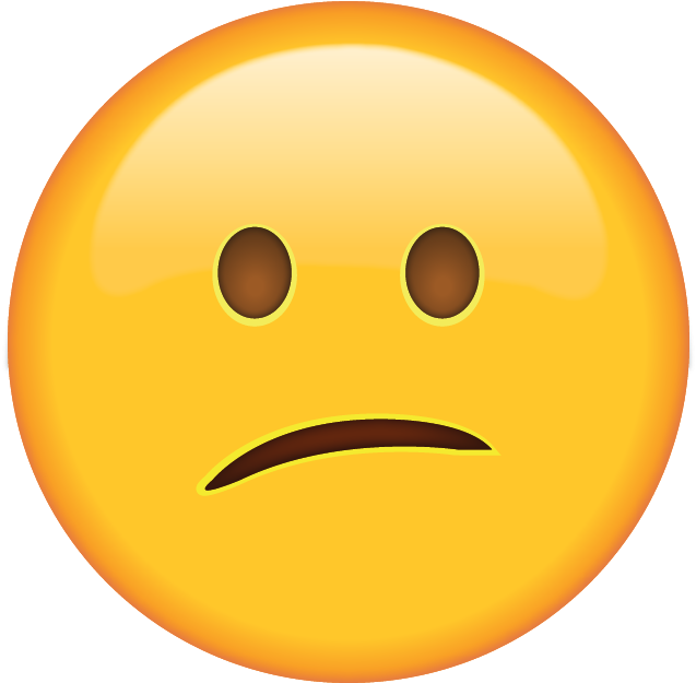 Confused Emoji Expression PNG