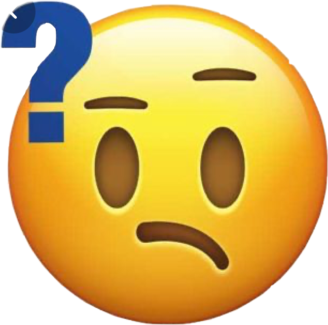 Confused Emojiwith Question Mark PNG