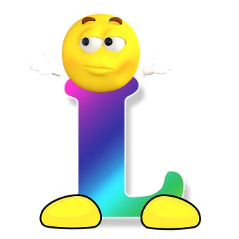 Confused Letter L Emoji PNG