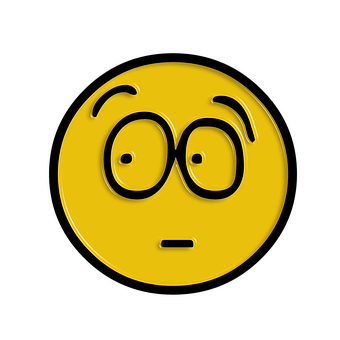 Confused Yellow Emoji PNG