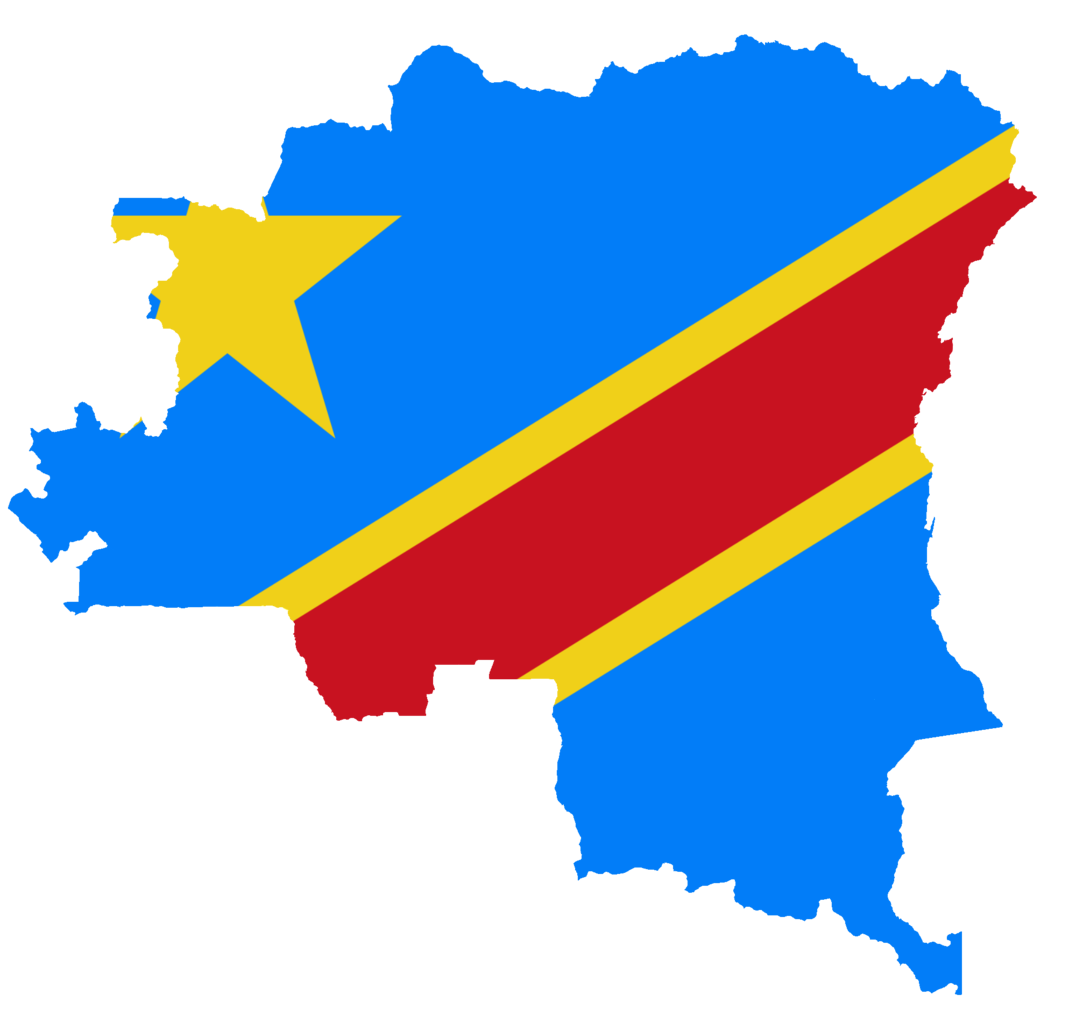 Congo Flag Map PNG