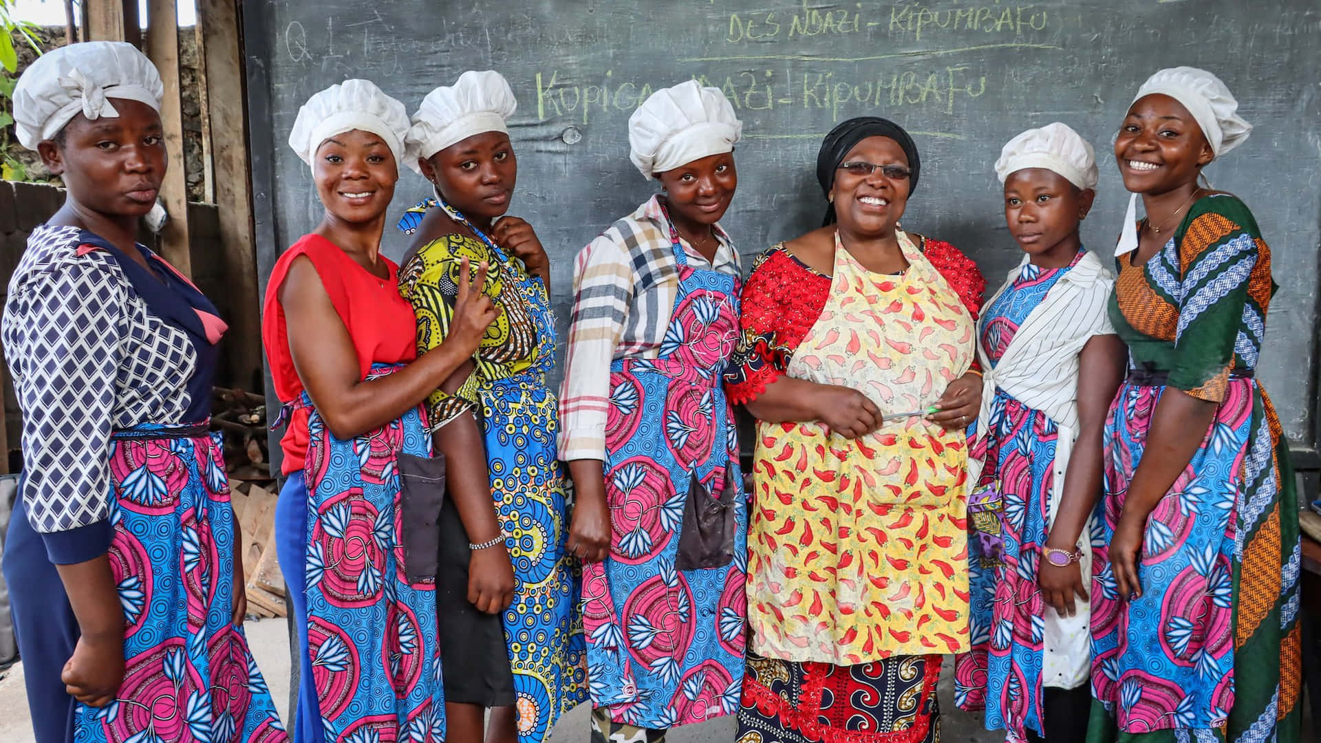 Congolese Vrouwen Culinaire Training Achtergrond