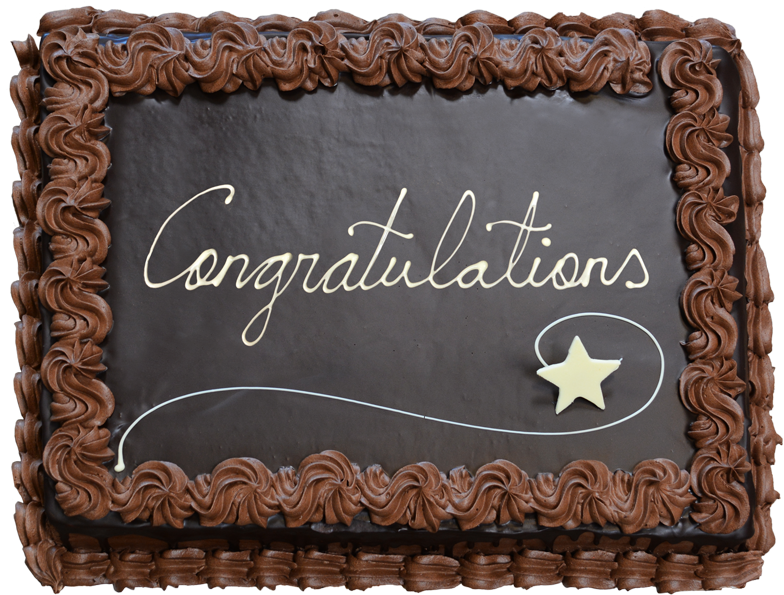 Congratulations Chocolate Cake PNG