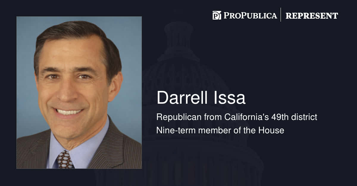 Congressman Darrell Issa At A Political Event Wallpaper